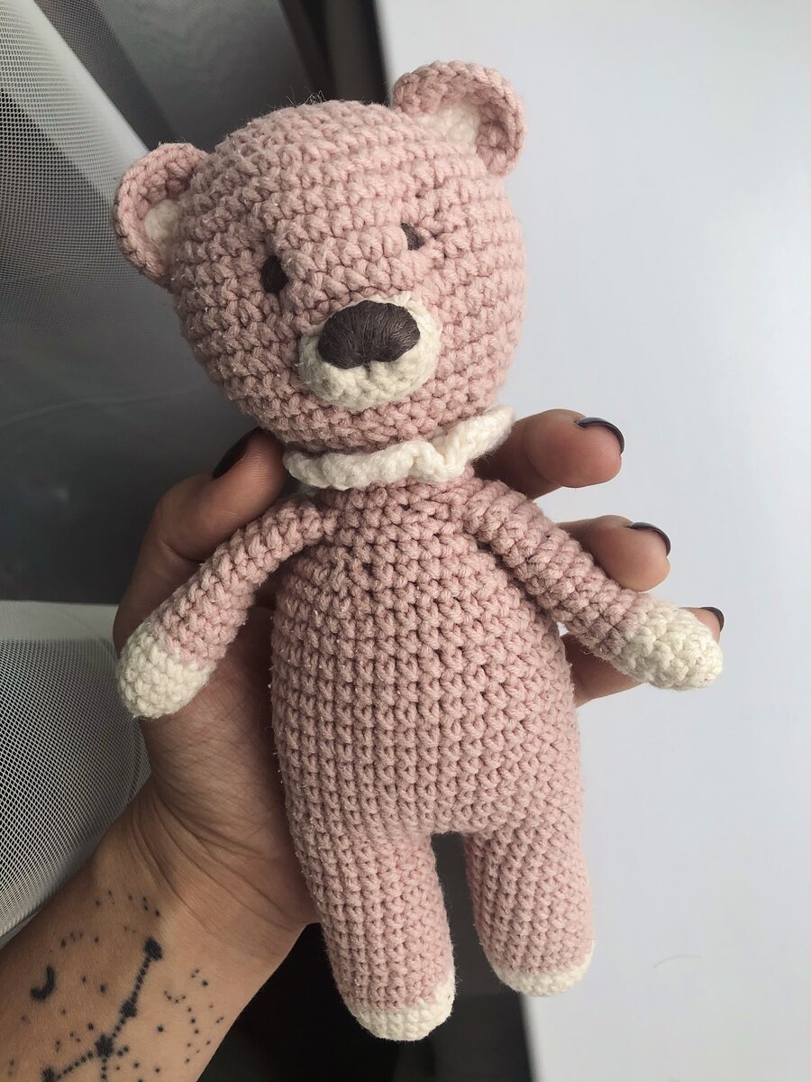 Мой первый мишка крючком