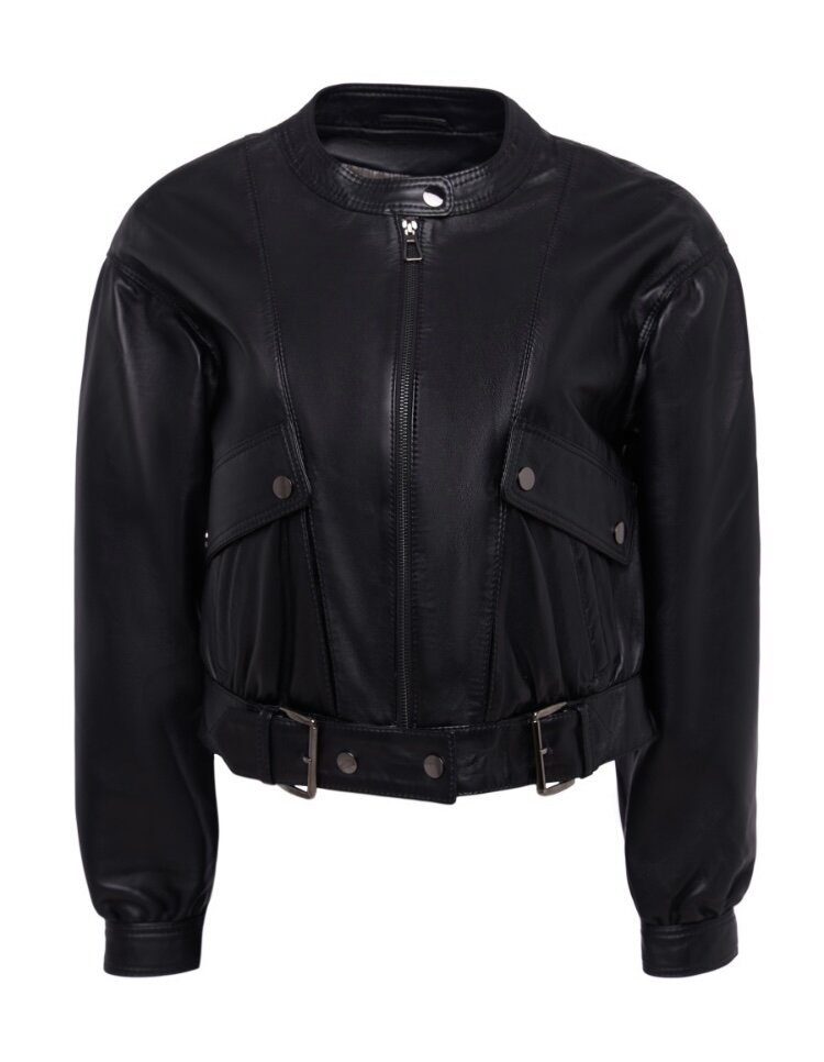 Кожаная куртка в чёрном цвете Alessandro Pelle