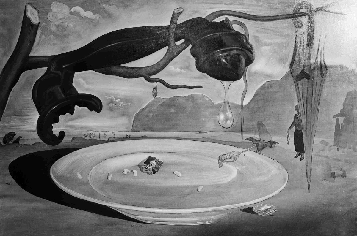 Картина "Загадка Гитлера" была написана Сальвадором Дали в конце 1938-го, в начале 1939 г.г.