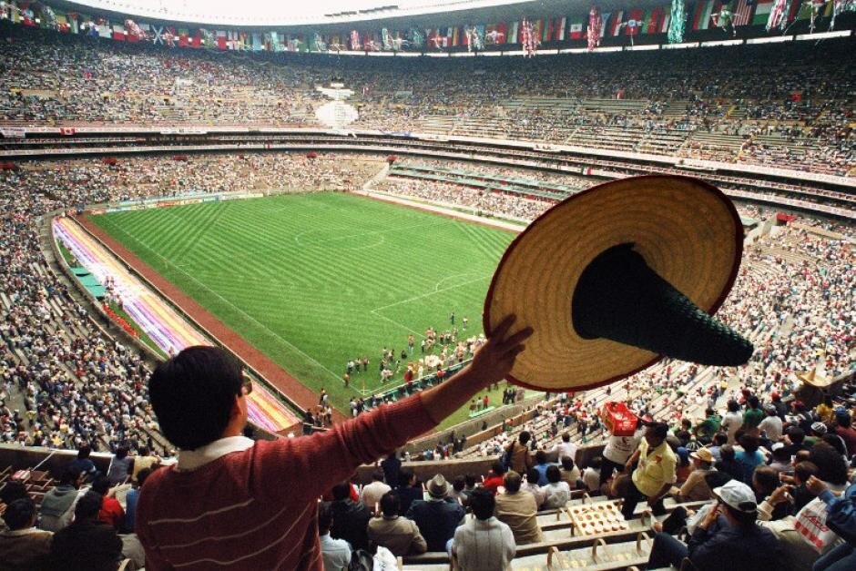 Стадион "Ацтека" в Мехико. 1986 год