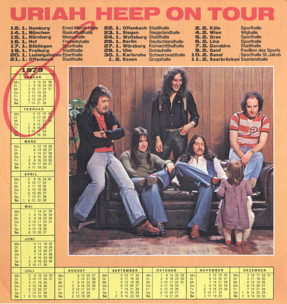 Uriah Heep "Fallen Angel" (1978) - Uriah Heep on Tour poster, 1978