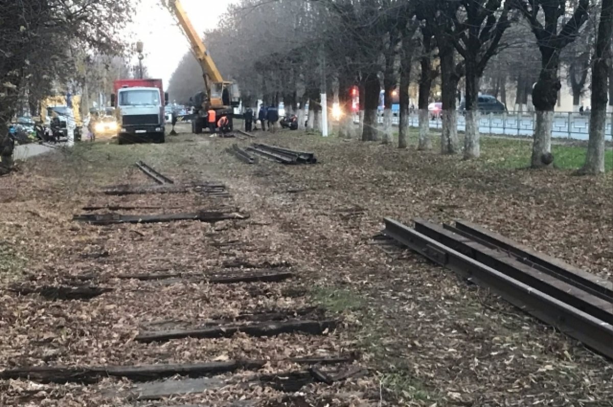    В Твери начались работы по демонтированию трамвайных путей