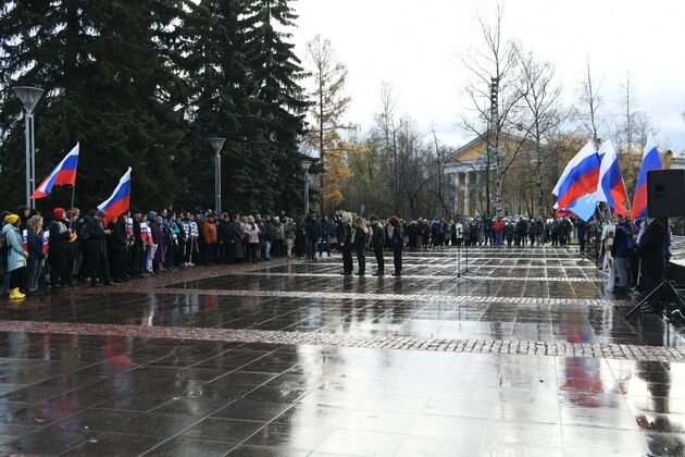    Митинг в поддержку спецоперации в Петрозаводске Пресс-служба администрации Республики Карелия