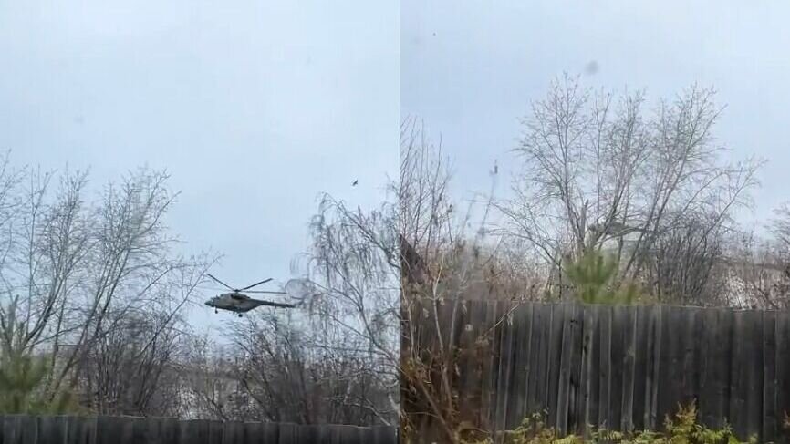     В областной столице 1 ноября около 13:00 на стадионе недалеко от железнодорожного вокзала приземлился вертолёт, сообщают подписчики паблика «ЧС Тюмень». Он похож на военный. Вертолёт низко пролетел около центра города Тюмени.