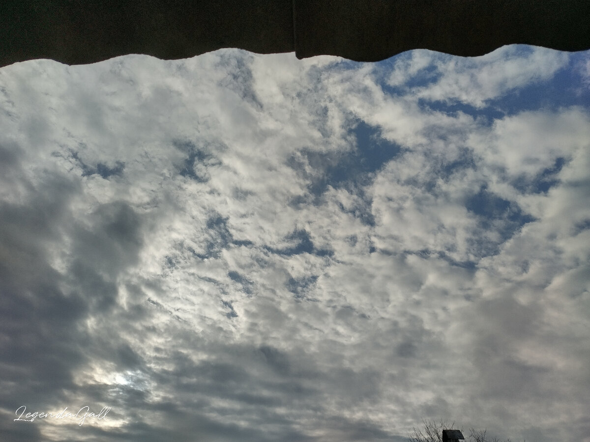 Это утро. Еще солнце прячется за тучками