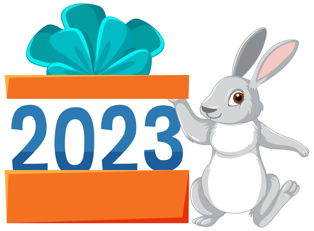 Символ года 2023. Год кролика 2023. Кролик 2023 вектор. Кролик вектор символ 2023 года. Удачного года 2023