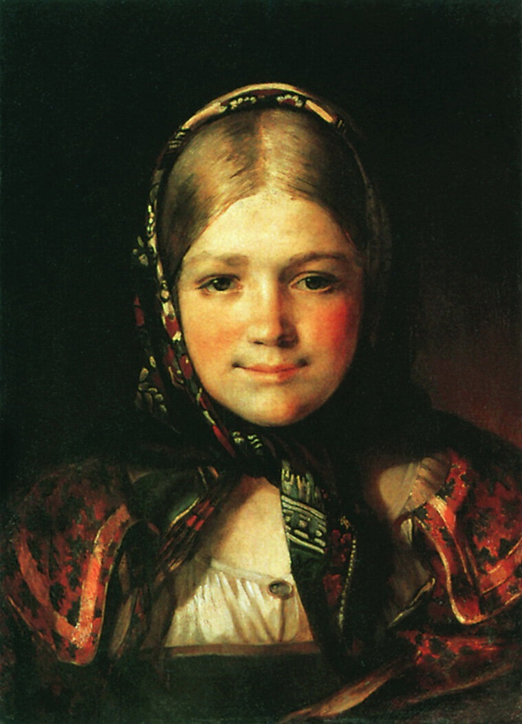 Василий Максимович Максимов. «Крестьянская девочка». 1865 г.