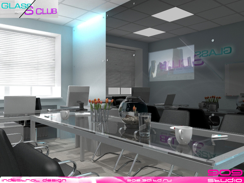 Экран для ТВ от GlassClub. Дизайнер - Павел Сапов.