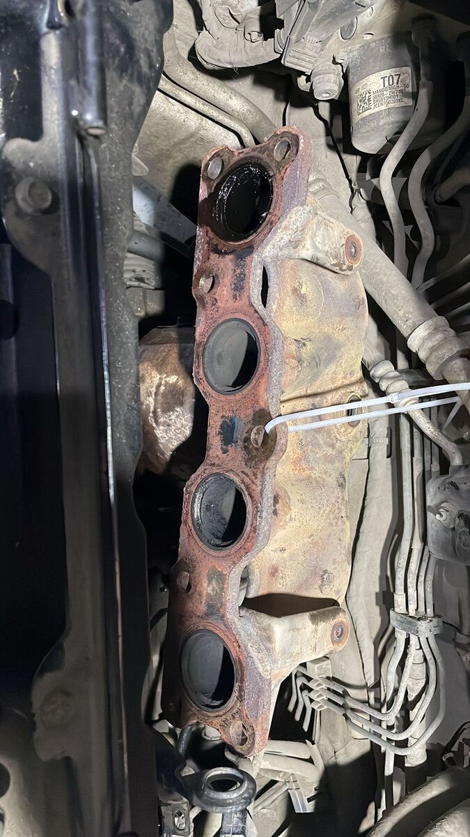 Пробило блок цилиндров G4KE на шоссе. В работе очередной Santa Fe ...