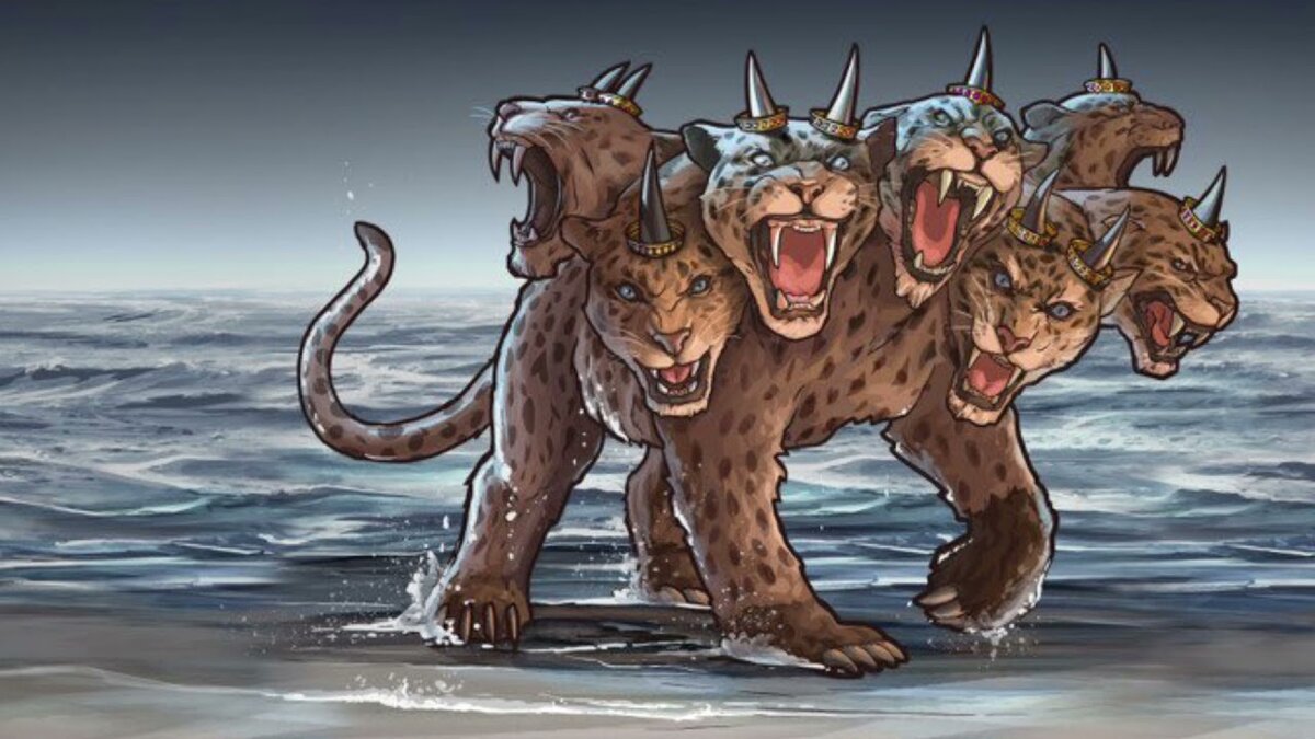 Один из образов зверя, выходящего из моря - как его могут представлять люди