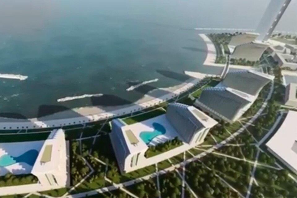     Бизнес-город построят в море.
