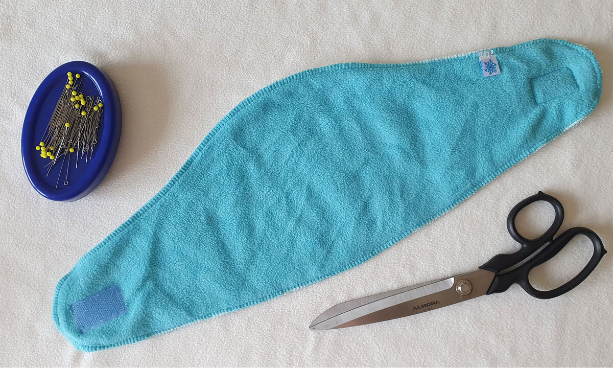 Флисовый шарф на липучке