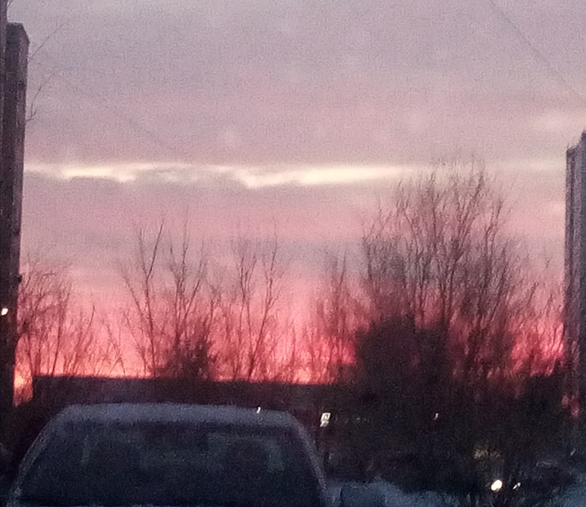  Тоже рассвет. Сколько ярких красок в этом мире. 