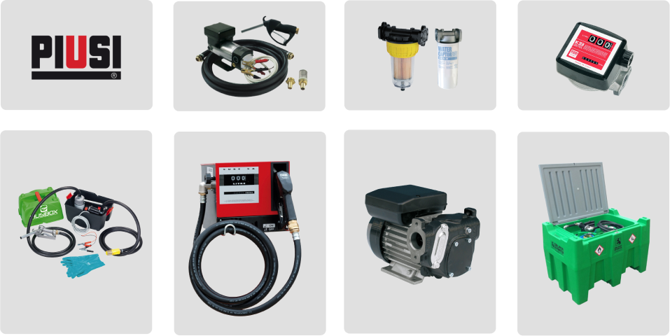 Ассортимет оборудования Piusi