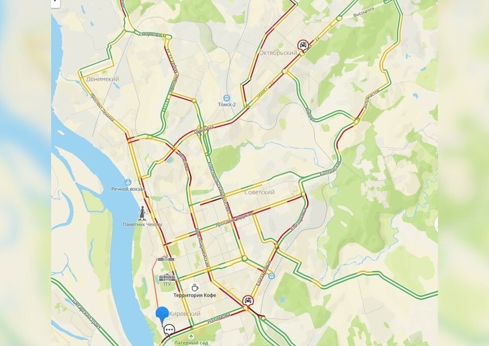     По данным сервиса "2ГИС", пробки в Томске достигли 9 баллов.
