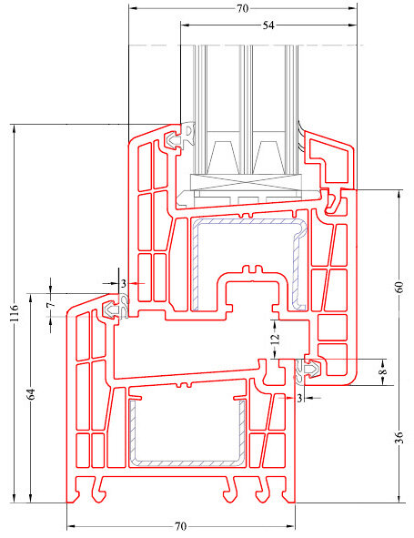 Сборка основных профилей Brusbox 70-6
