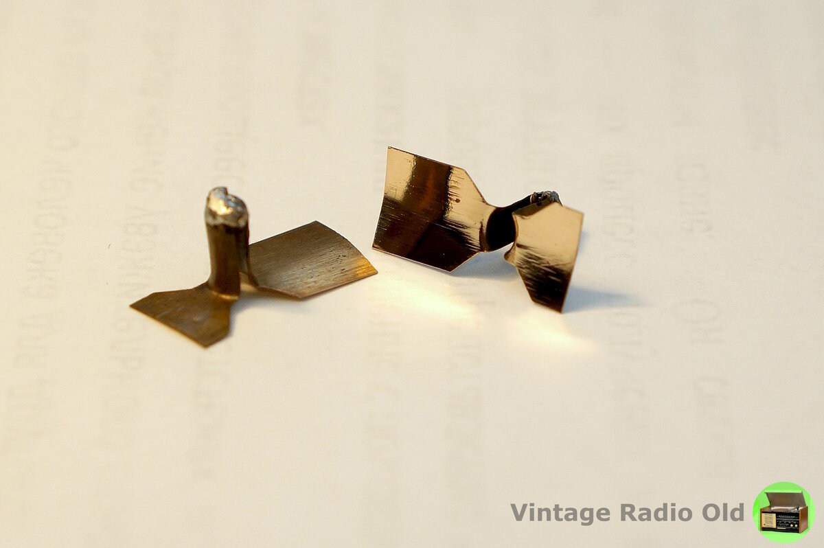 Контактные латунные пластины антенны Маяк-2
