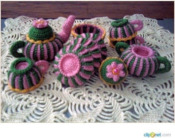 Вязаный сервиз