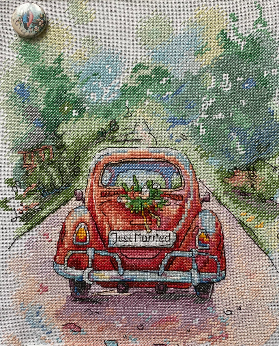 Моя первая работы на равномерке «Романтическое путешествие» от М.П. Студии