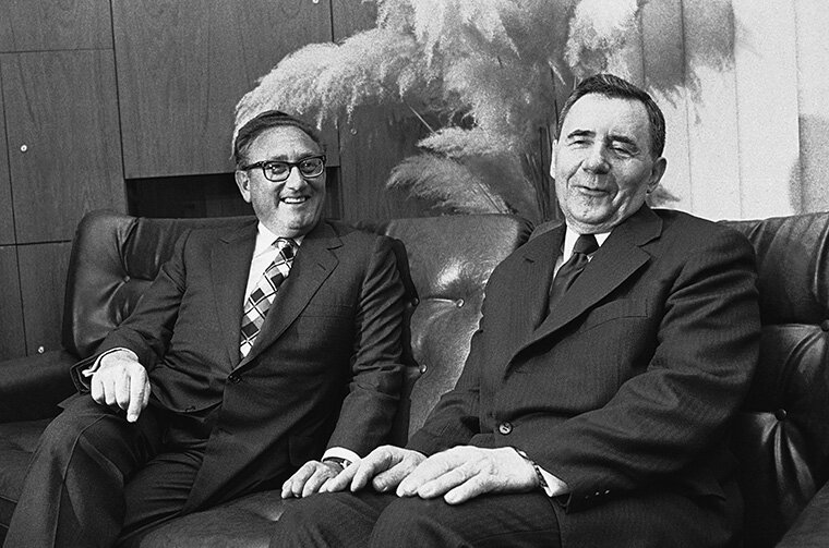 Андрей Громыко и американский дипломат Генри Киссинджер