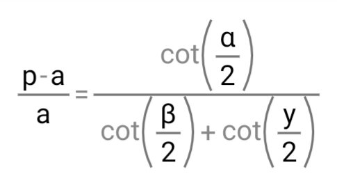 Тут "y" — это "гамма". cot — это ctg.