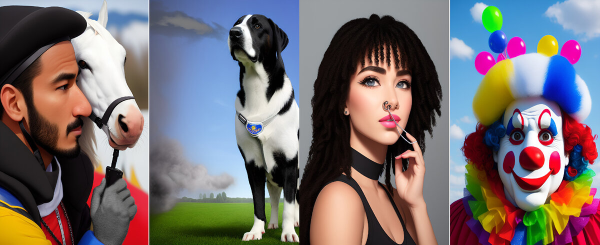 Это реальные результаты на этот запрос, правда полученные не с первого раза(было много повторений лошади), но именно в таком порядке 