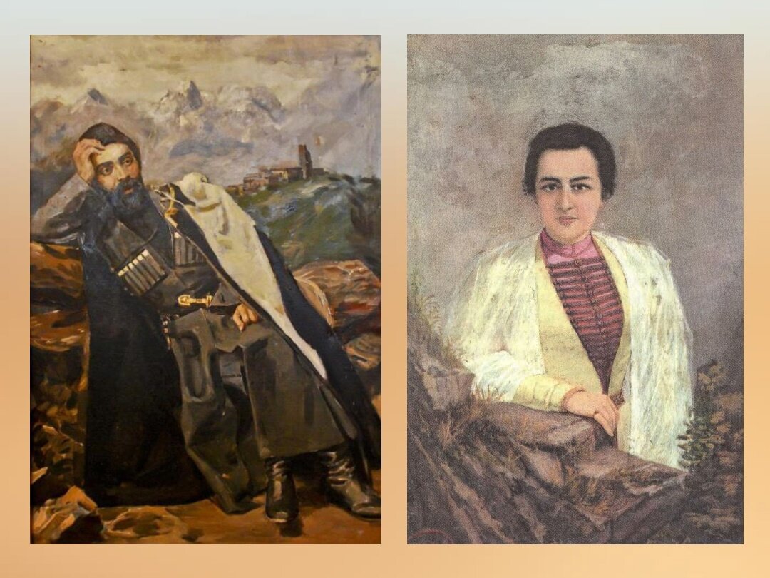 Коста Хетагуров и Анна Цаликова