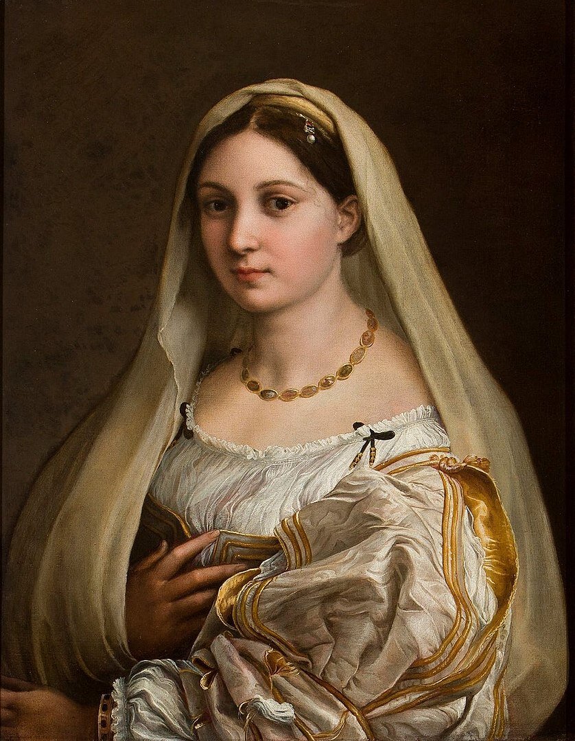 Рафаэль Санти. «Донна Велата, или Женщина под вуалью» (предполагаемый портрет Форнарины), 1512–1515 годы, Палаццо Питти, Флоренция © Public Domain