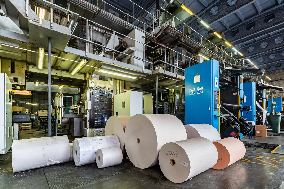 Goss U-70 выдает 70 тысяч экземпляров в час полноцветных красочных оттисков.