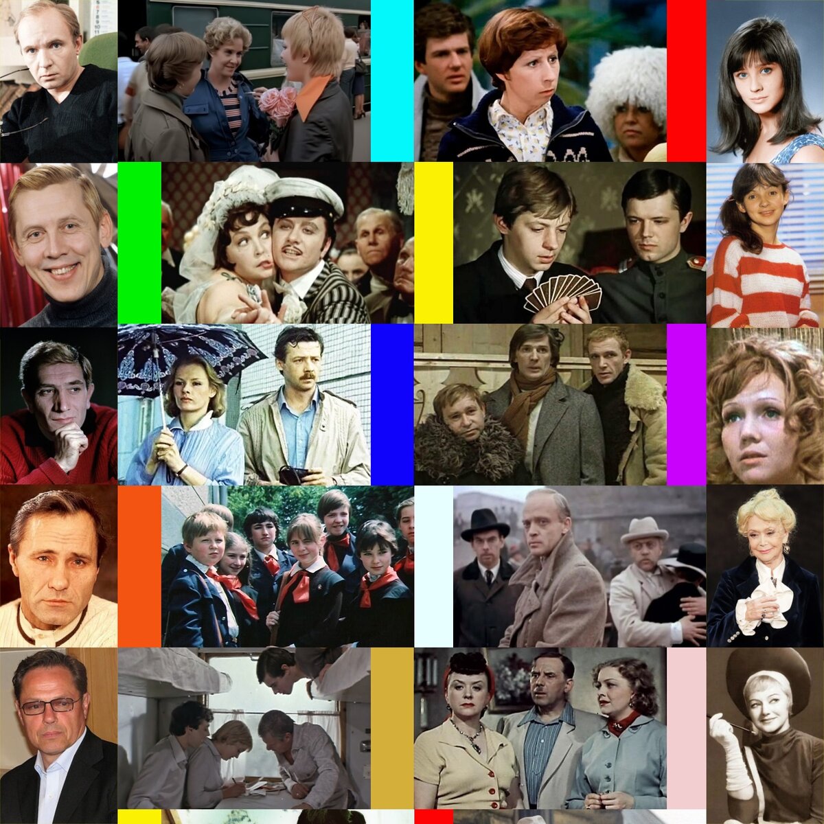 Узнаете ли вы фильмы с самыми знаменитыми актерами (актрисами) кино СССР?