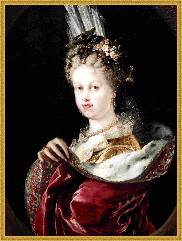 Луизон — Мария Луиза Габриэла де Савой. 1712 г. Художник Мигель Хасинто Мелендес (1679–1734).