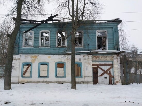     Дом Пастернака в Касимове/ 19 февраля 2023 года. Автор фото: Tarka Tarka/vk.com/id324006799