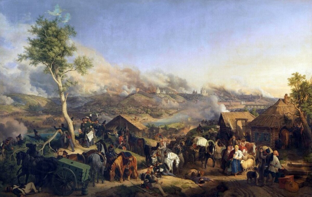    Петер фон Хесс «Сражение 5 (17) августа 1812 г. под Смоленском». Россия. 1846 г. Копия.