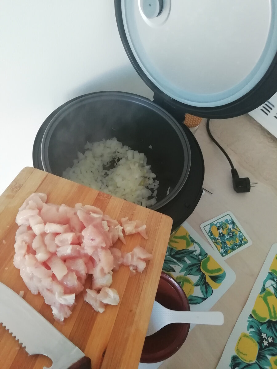 Режем филе куринное
