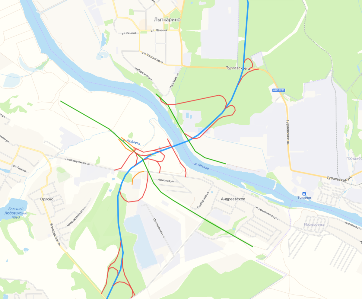 Южно лыткаринская автодорога схема