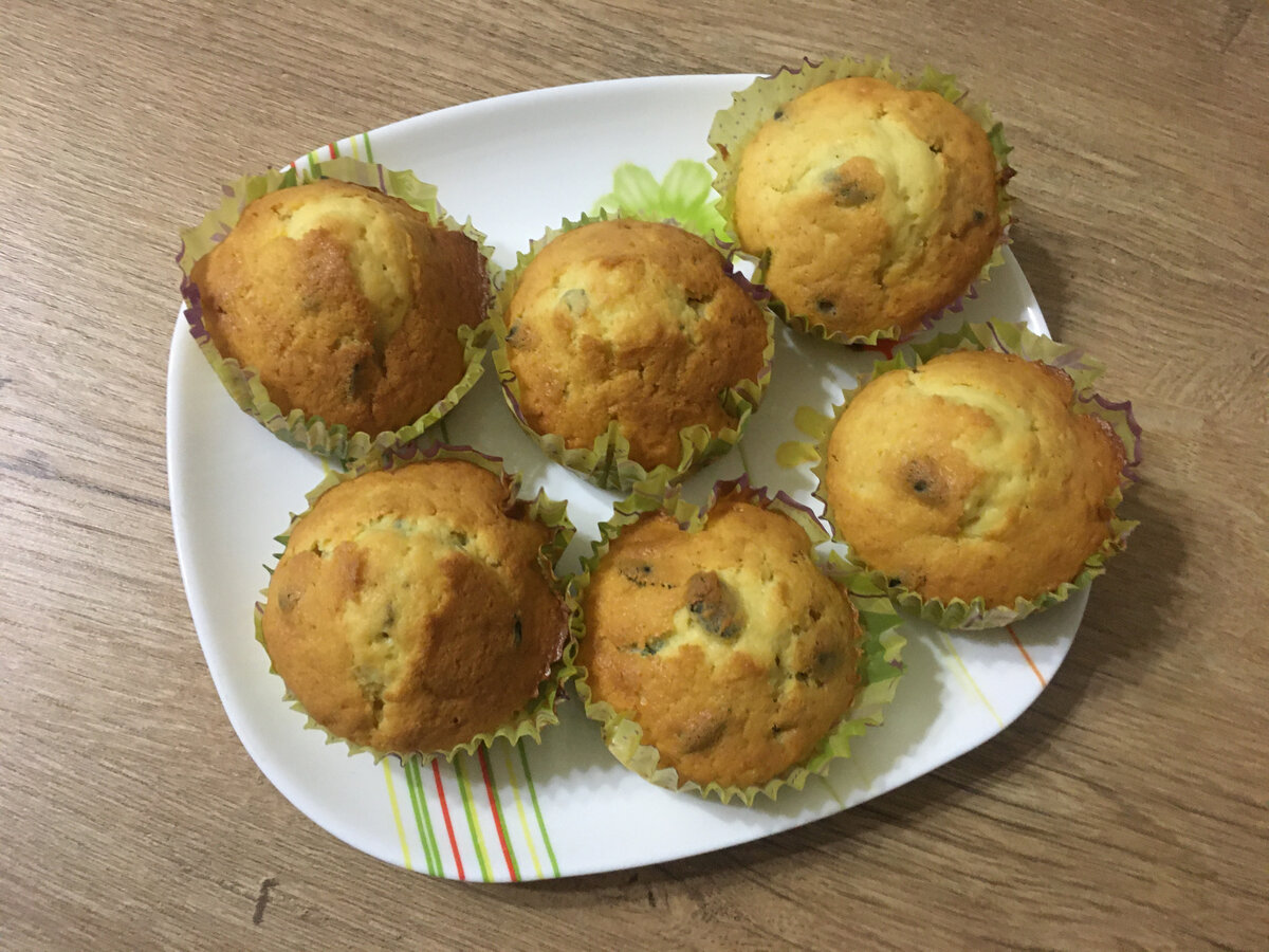 Кексы с семенами тыквы и льна на рисовой муке