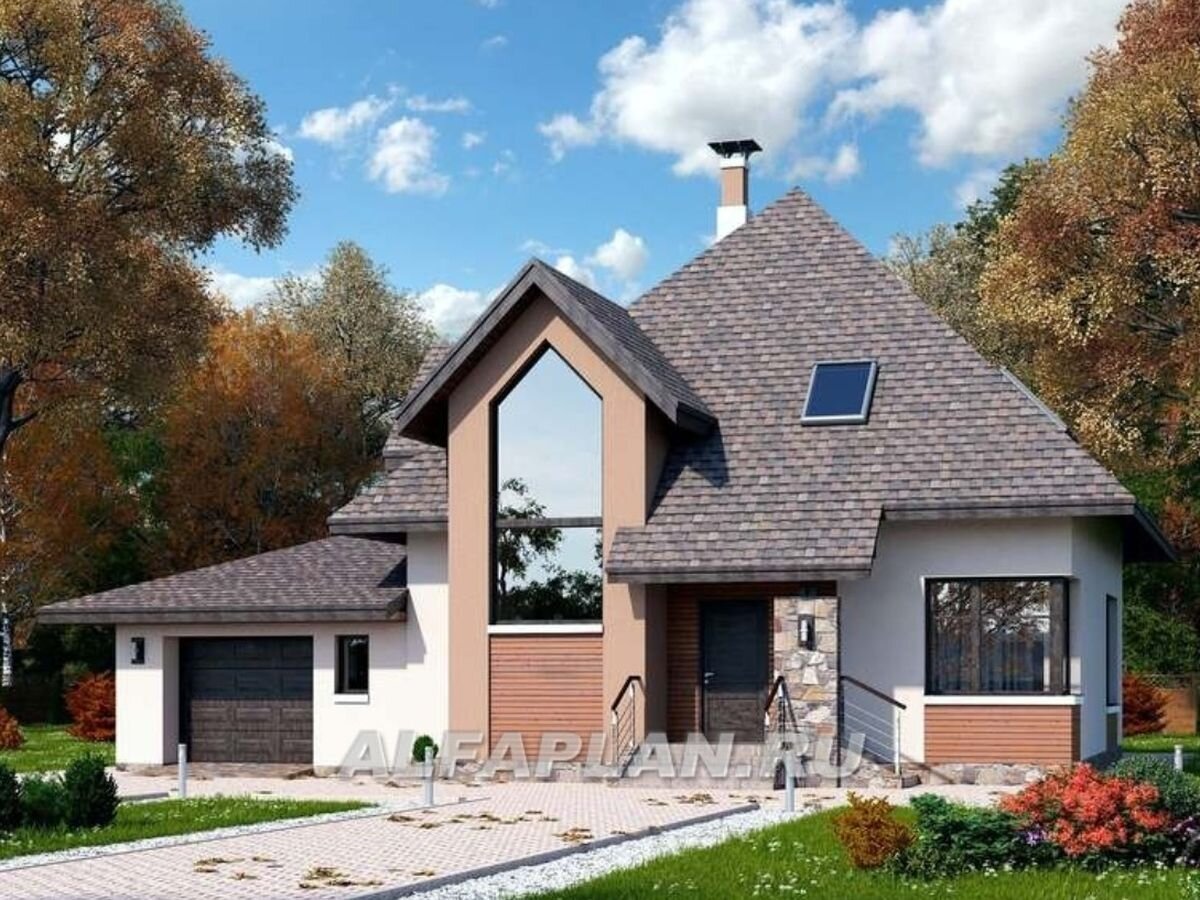 НА СЛАЙД-ШОУ 3 ФОТО: Проект загородного дома 591В "Орион"