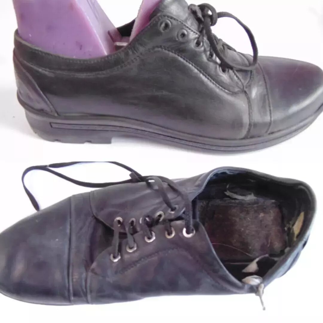 Начнём с того, что принесли кроссовки. Любимые кроссовки, востановите. Хорошо.