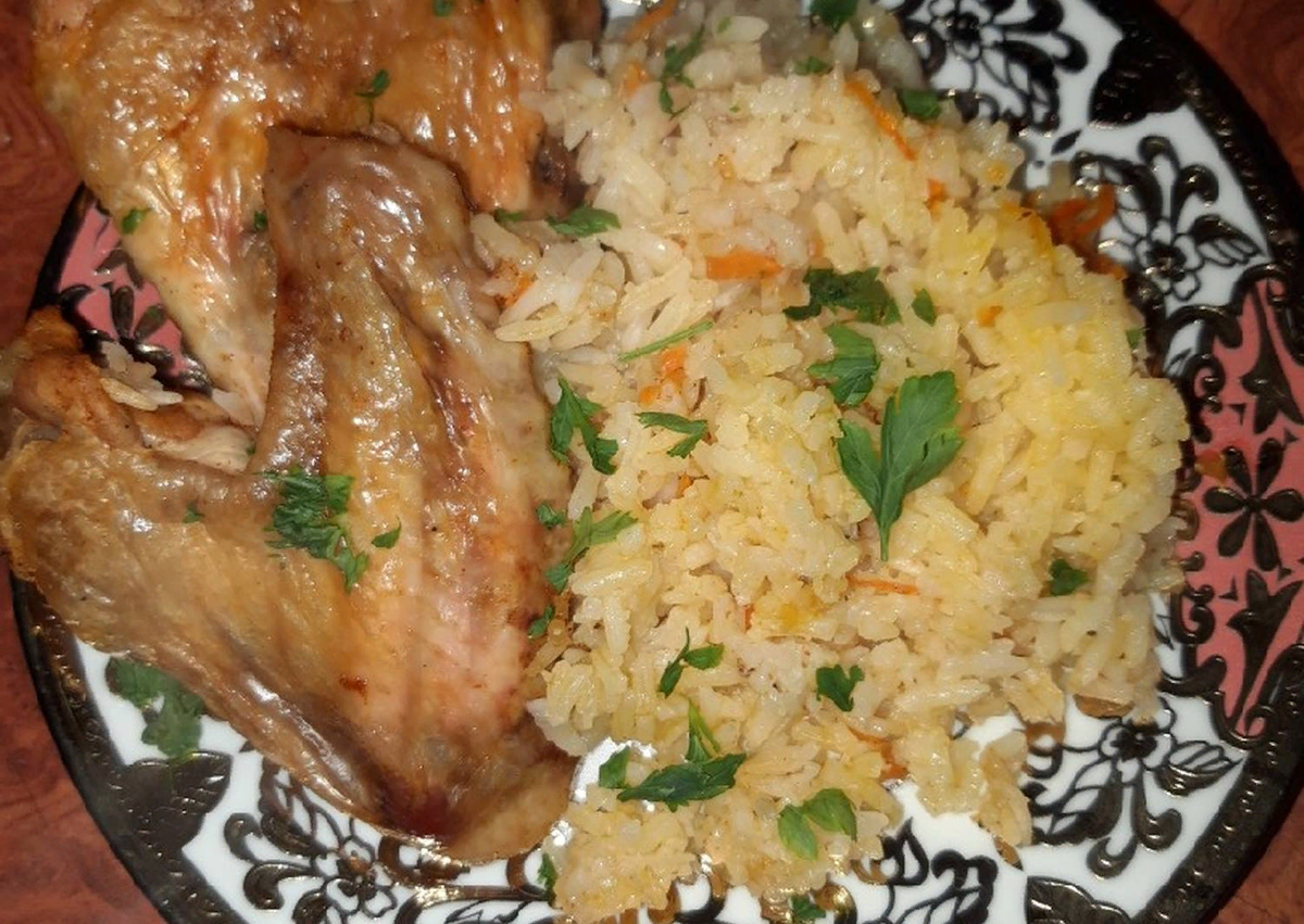 Рецепт курица на рисе в духовке с фото пошагово