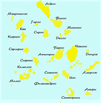 Древнейшая греция острова где находились