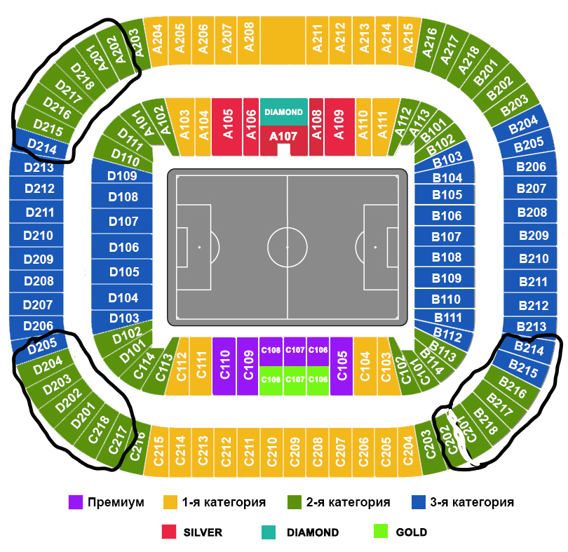 старая схема нумерации секторов, до сезона 2023-2024