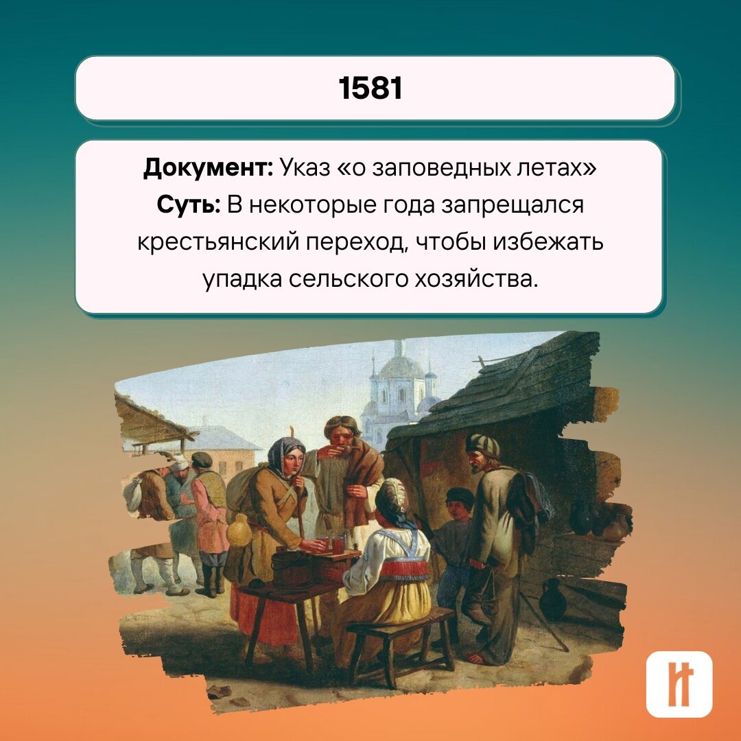 Крепостное право даты. Крепостное право и заповедные лета. Крепостное право картины русских художников. Указ о заповедных летах.