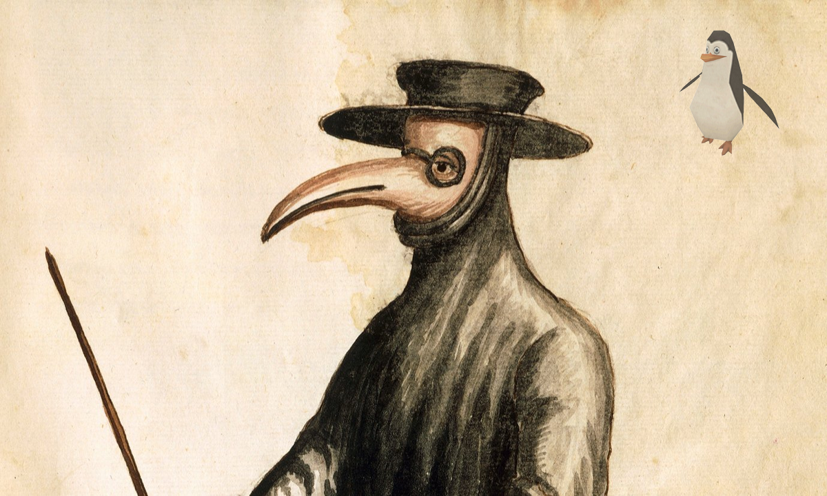 Графическое изображение чумного доктора