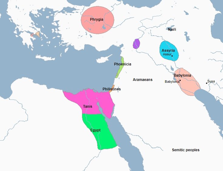 Мир в 1070 году до н. э.