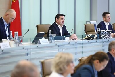    Совещание губернатора Московской области Андрея Воробьева с руководящим составом правительства Московской области и главами городских округов © Антон Чернов, «Подмосковье Сегодня»