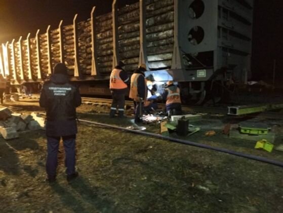    Сход вагонов в Кировской области пресс-служба Центрального межрегионального СУ на транспорте СКР