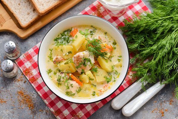 Суп с куриной грудкой