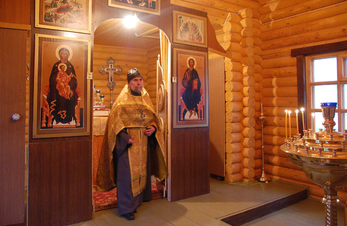Отец Леонид. Торжок. Церковь Александра Невского при ИК№4. 2008 г.