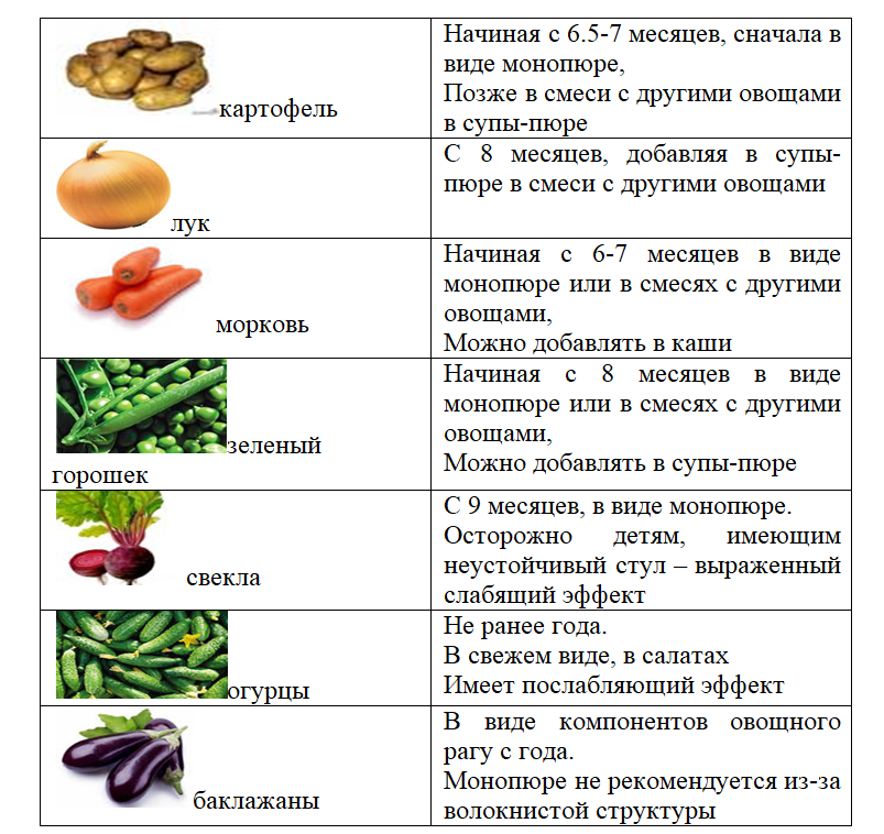 С каких продуктов начать прикорм в 6 месяцев