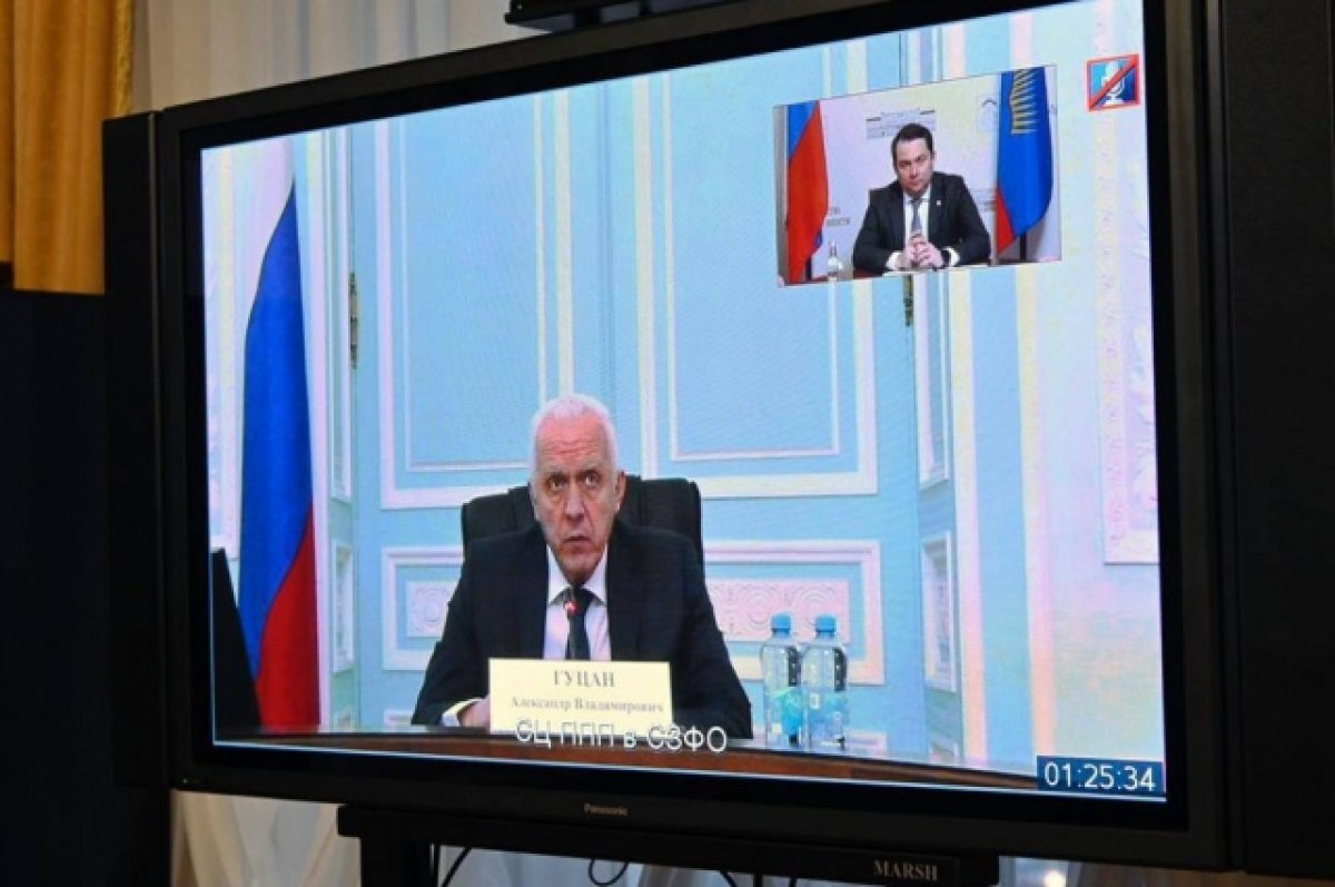    Андрей Чибис пообщался с полпредом президента в СЗФО Александром Гуцаном